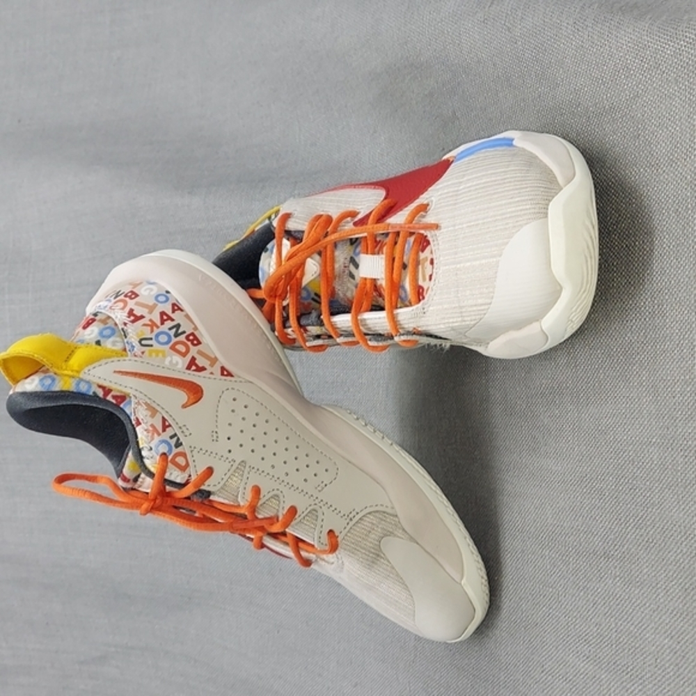 Nike Zoom Freak 2 PS "Letter Bro" Red White Yellow Blue DH3153-001 Size 2Y